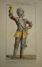 BELLE GRAVURE COULEUR PORTRAIT