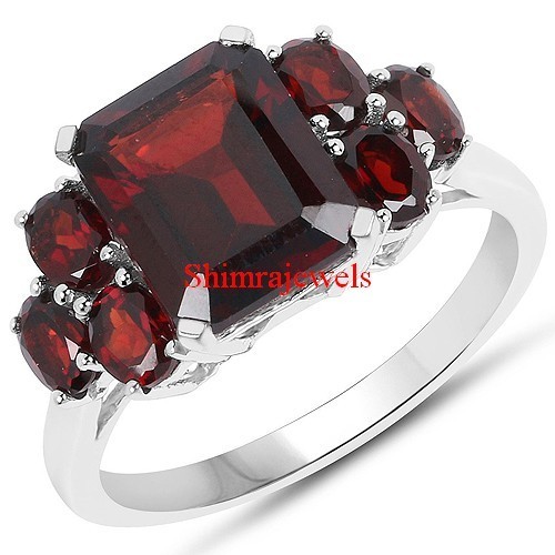Naturel gemme grenat avec 18k - naturel,