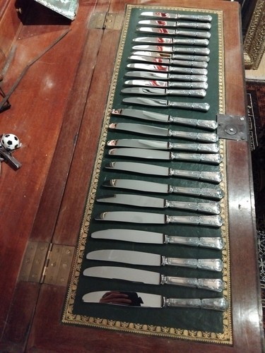 Silver metal table and - silver,