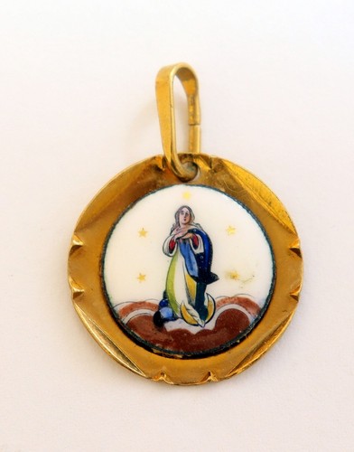 Médaille emaillée immaculée - médaille,
