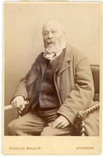 PHOTO CABINET Carlos Braun Avignon, Joseph ROUMANILLE felibrige Jousé Romaniho