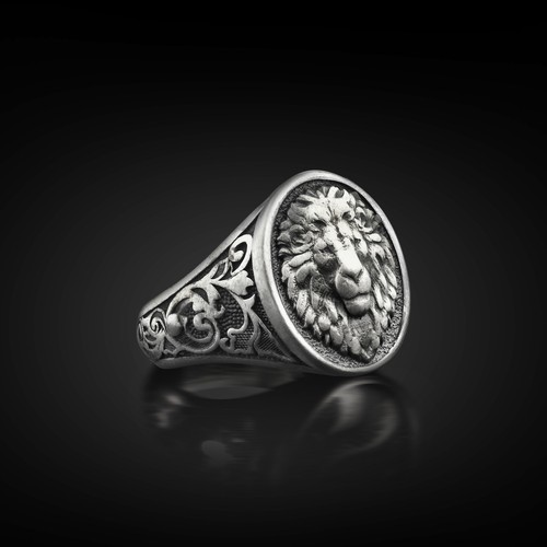Bague chevalière ovale - , en