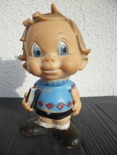 JOUET ANCIEN POUET b.b.  ENFANT hauteur 21 m plastique flexible sans sifflet