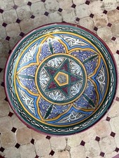 Bol ancien de Fès, Maroc Fin