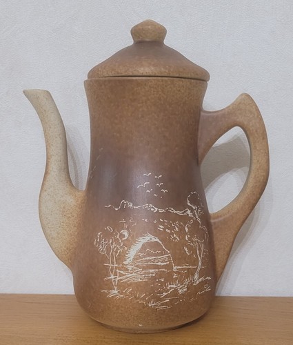 Cafetière grès signée - cafetière,