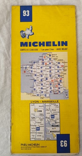 Carte michelin nº93 lyon - michelin,