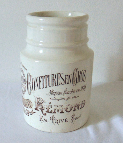 Ancien pot confiture - pot, faience