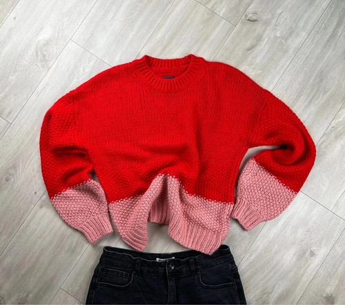 Pull vintage femme bicolore - vintage,
