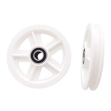 Lot de 2 roulettes pour porte de grange coulissante, poulies suspendues pour