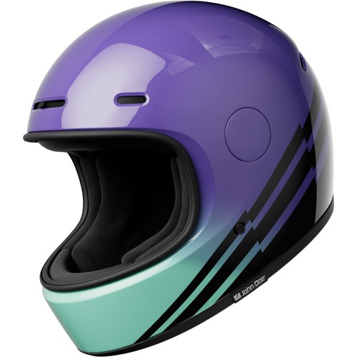 Rétro moto casque john - rétro, s