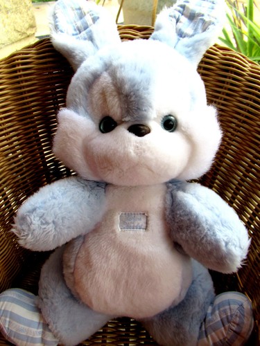 Doudou peluche lapin tartine - doudou,