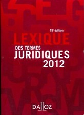 Lexique des termes juridiques