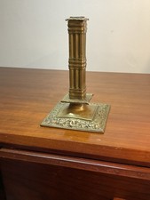 FLAMBEAU À LA FINANCIÈRE , BRONZE , HAUTE EPOQUE XVIII ème SIÈCLE (?) . BOUGEOIR