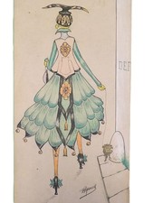 Promenade Chien 1916 Dessin