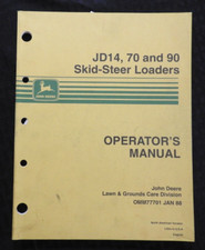 Véritable John Deere JD14 70 90 Mini Chargeur Tracteur Opérateurs Manuel Nice