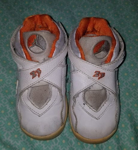 Nike babies orange white - nike,