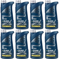 8X1 Litres Original MANNOL Huile De Compresseur ISO 100