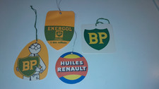 ETIQUETTES  BP  VIDANGE  PUBLICITAIRE  VINTAGE COLLECTION BIDON  HUILE  RENAULT