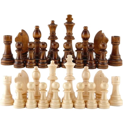 Pièces échecs en - d'échecs, bois