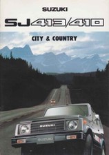 Catalogue Brochure Suzuki SJ410 / SJ413 City & Country 1985 Belgique en Français