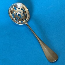 cuillère à glaçons / olives CHRISTOFLE modèle FIDELIO métal argenté 20,9 cm