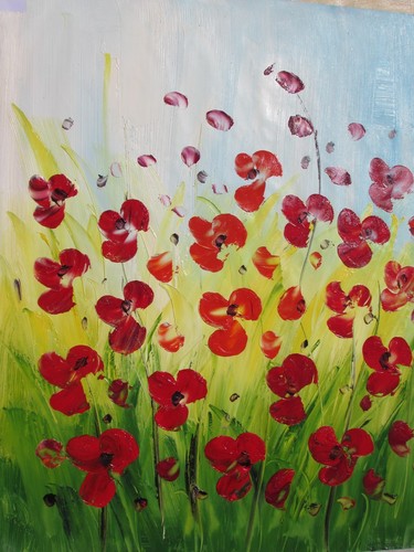 Grande peinture huile - grande, l'huile
