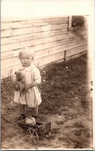 Carte postale réelle enfant - carte, d'enfant