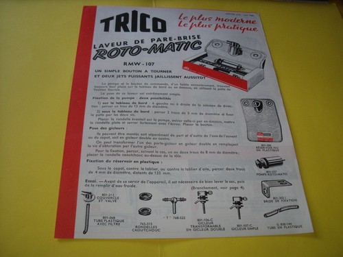 Depliant trico 1962 laveur - depliant,