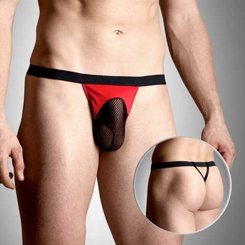 Jockstrap noir rouge 4494 - noir,