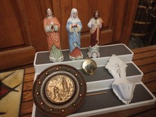 Lot objets religieux bénitier  boîte à hosties Ésotérisme 