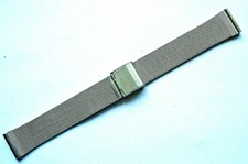 Bracelet Milanaise acier steel band strap vintage 18 MM  rallye RACING