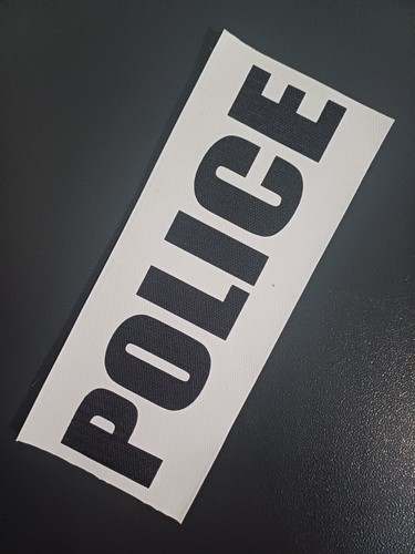 Dossard police fixation - police, velcro