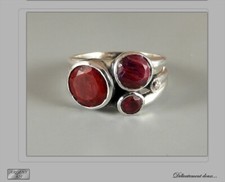 JOLIE Bague en Argent 925 et 3