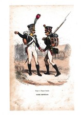 Gravure XIXe Garde Impériale