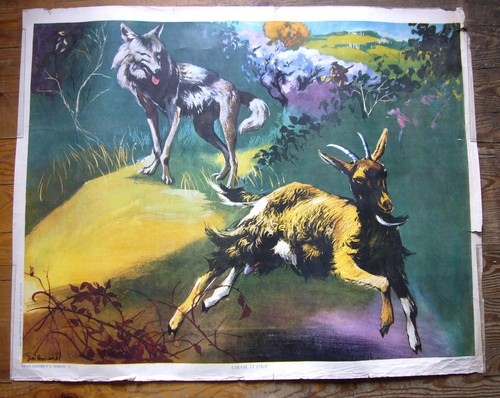 Ancien tableau scolaire - scolaire, par