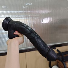 13.77'' Géant Gode Realistische Dildo Ventouse Clitoris Masturbeuse Godemichet