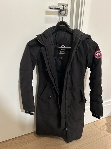 Canada goose black parka coat - goose,