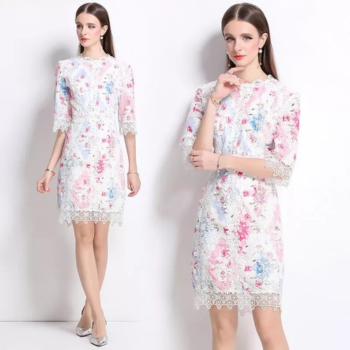 Robe fourreau brodé - brodé, avec
