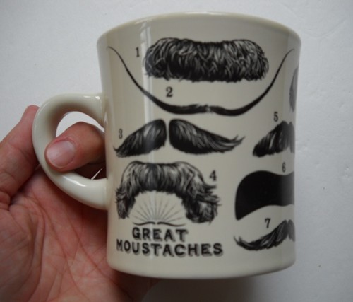 Great moustaches coffee mug - moustaches,