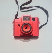 Appareil photo numérique Holga jouet couleur orange fluo avec sangle sans boî...
