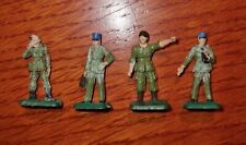 MINI STARLUX LOT DE 4 SOLDATS MILITAIRE FRANCAIS OFFICIER  30MM POUR DIORAMA