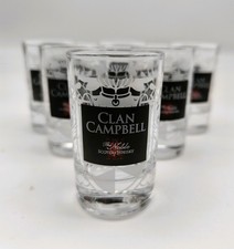 ? Lot de 6 Verres Shooter Clan Campbell Whisky – Collection Bar Pub ?