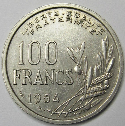 Pièce monnaie 100 - pièce, francs