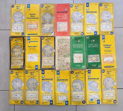 Lot cartes routieres - 21,