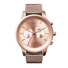 Triwa Montre Unisex Montre Chrono NEST105-ME021414-1 Rose Nevil Mesh