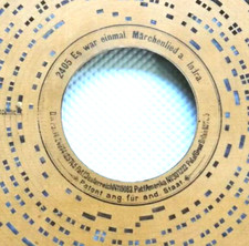 ORGAN disque HEROPHON organette carton disque carré orgue de rue Rare #0013