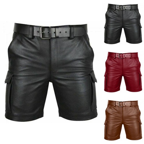Short cuir pour homme - en,