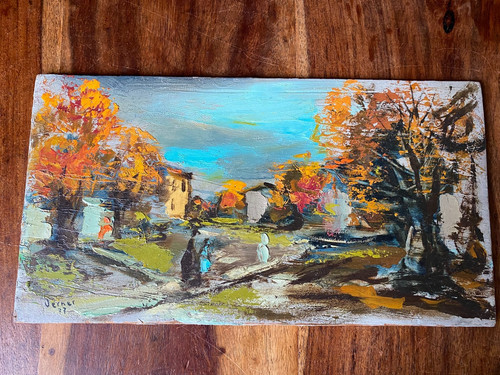 Peinture huile sur - l,