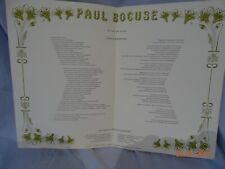 Menu - PAUL BOCUSE -  MENU - 1976