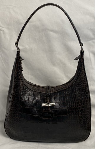 Sac main longchamp cuir - sac,
